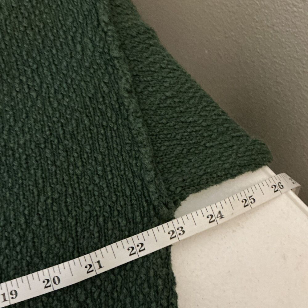 Aerie Green Textured Knit Sweater Women’s Medium Relaxed Cozy Pullover - Picture 5 of 6